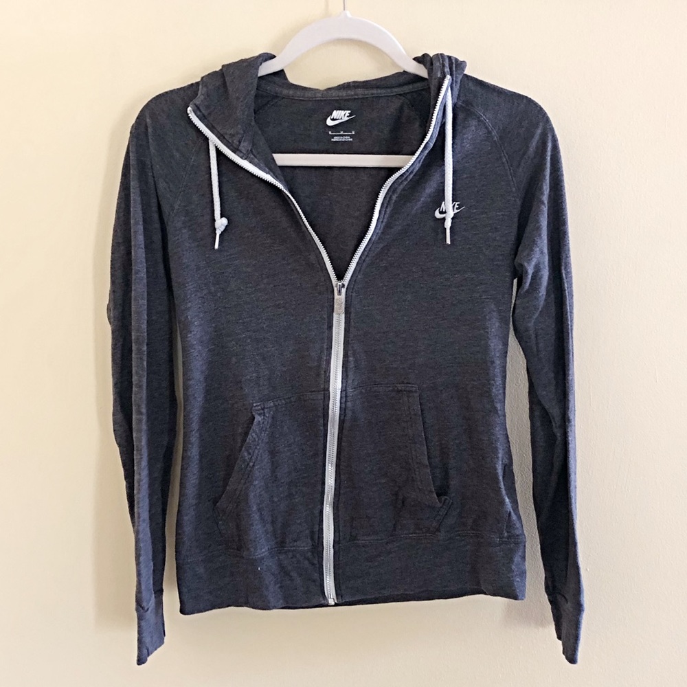 Women’s Nike Grey Zip Sweatshirt | Size M